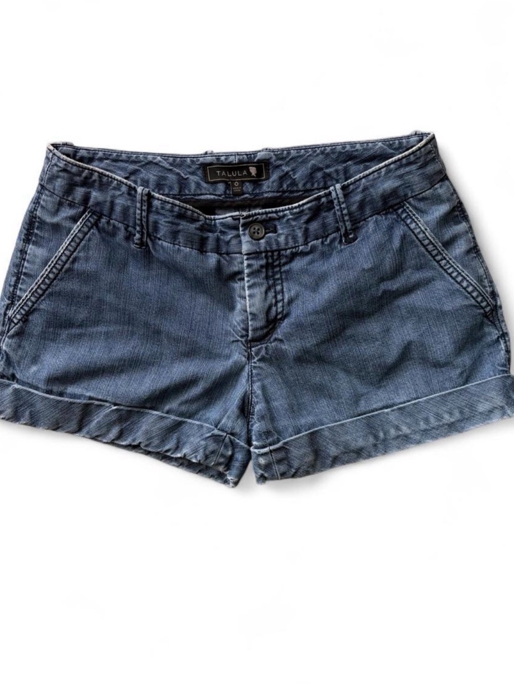 Talula Women's Blue Low Rise Denim Shorts